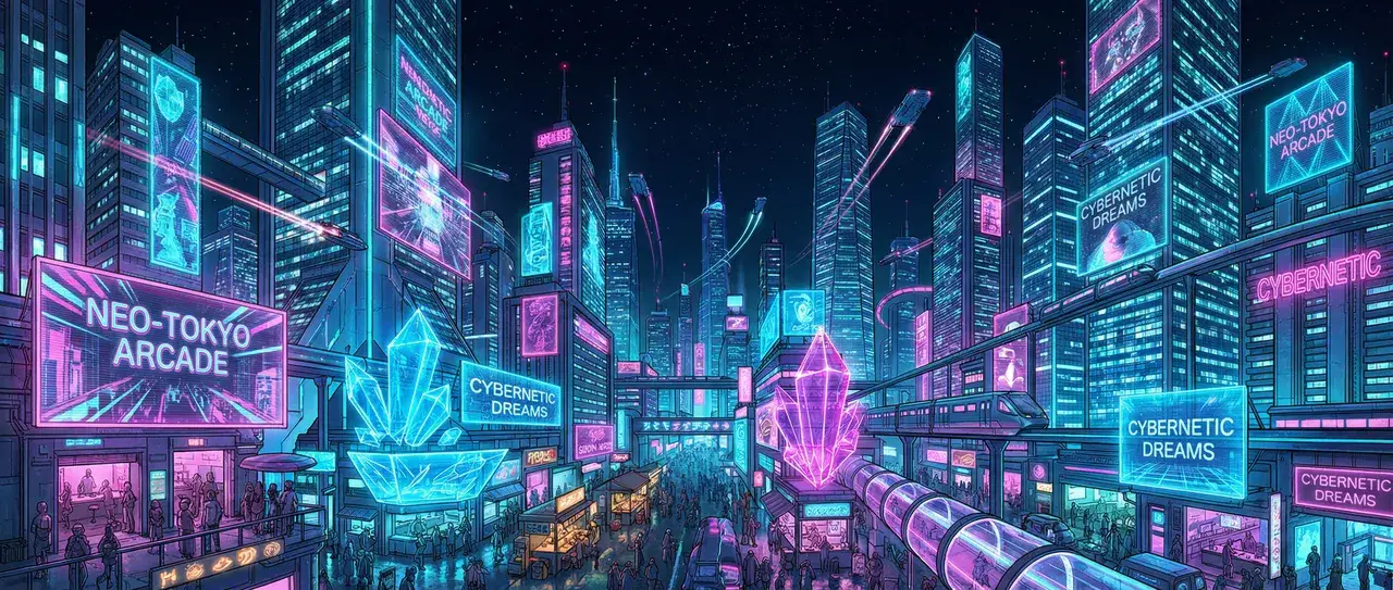 九游娱乐 赛博朋克水晶不夜城全景 - 博彩信息聚合